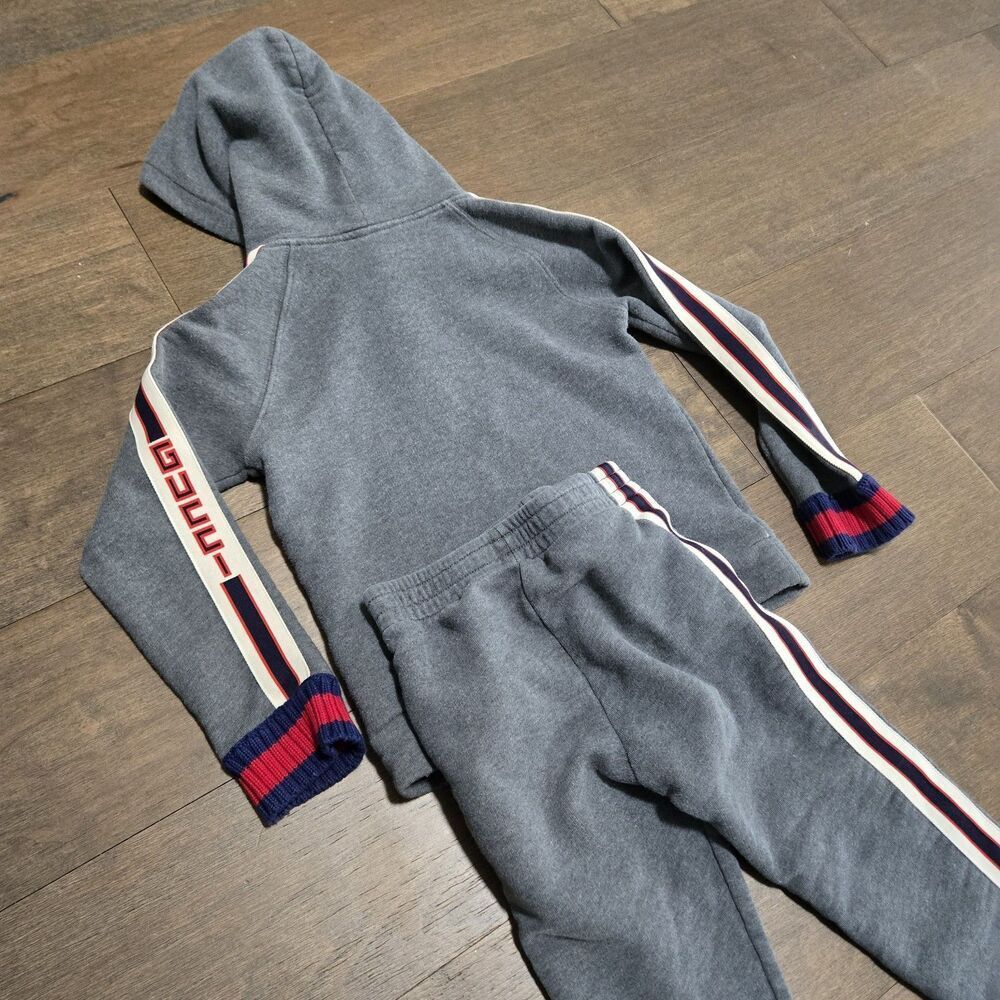 Gucci Logo Boys Tracksuit Set Oufit Size 6 - Picture 13 of 13